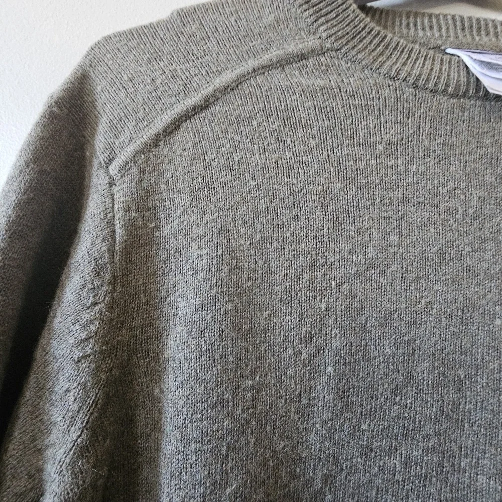 The North Face‎ Crewneck Wool Cotton Sweater Men's Size Large Brown Long Sleeve